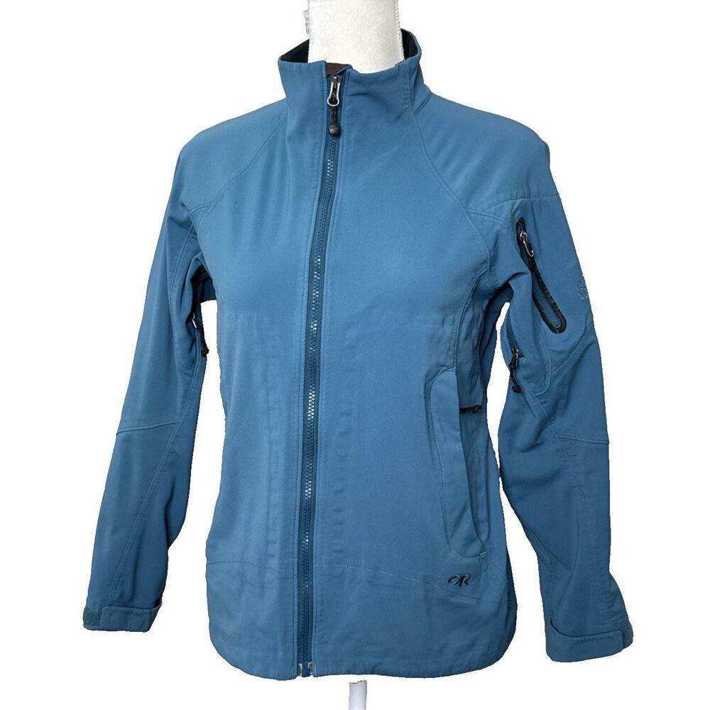 Outdoor Research Women's Size S Jacket Windstopper Soft Shell Zip Pockets Front